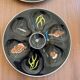 4 Henriot oyster plates