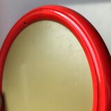 Round mirror vintage orange Years 70