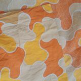 Sheet 2 people puzzle orange seventies 70s vintage