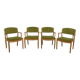 Chaises de salle à manger en chêne du milieu du siècle Modèle J62 par Poul M. Volther pour FDB Mobler, Danemark, années 1960, Ensemble de 4