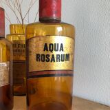 Old bottle of pharmacy "rose water"