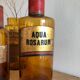 Old bottle of pharmacy "rose water"