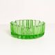Green crystal bowl ashtray from the mid-20th century, Italy, 1970s.