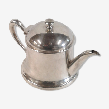 Vintage hotel silver metal teapot Hotel Oriental in Algiers