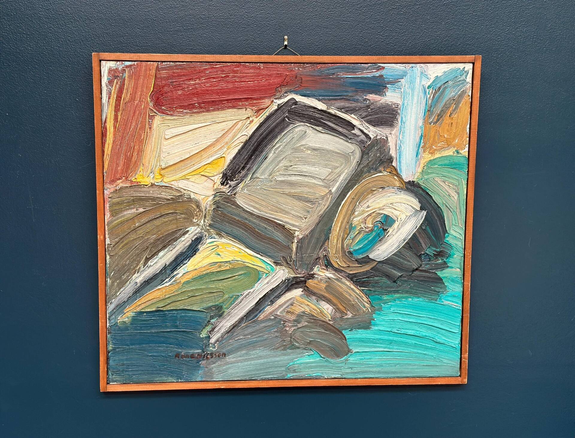 Swedish Oil on Panel – “Måndagskänsla” by Rune Nilsson – Signed