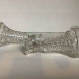 Pair of old Val Saint Lambert art deco candlesticks