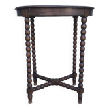 1930s turned wood side table