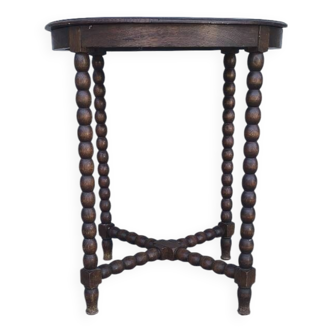 1930s turned wood side table