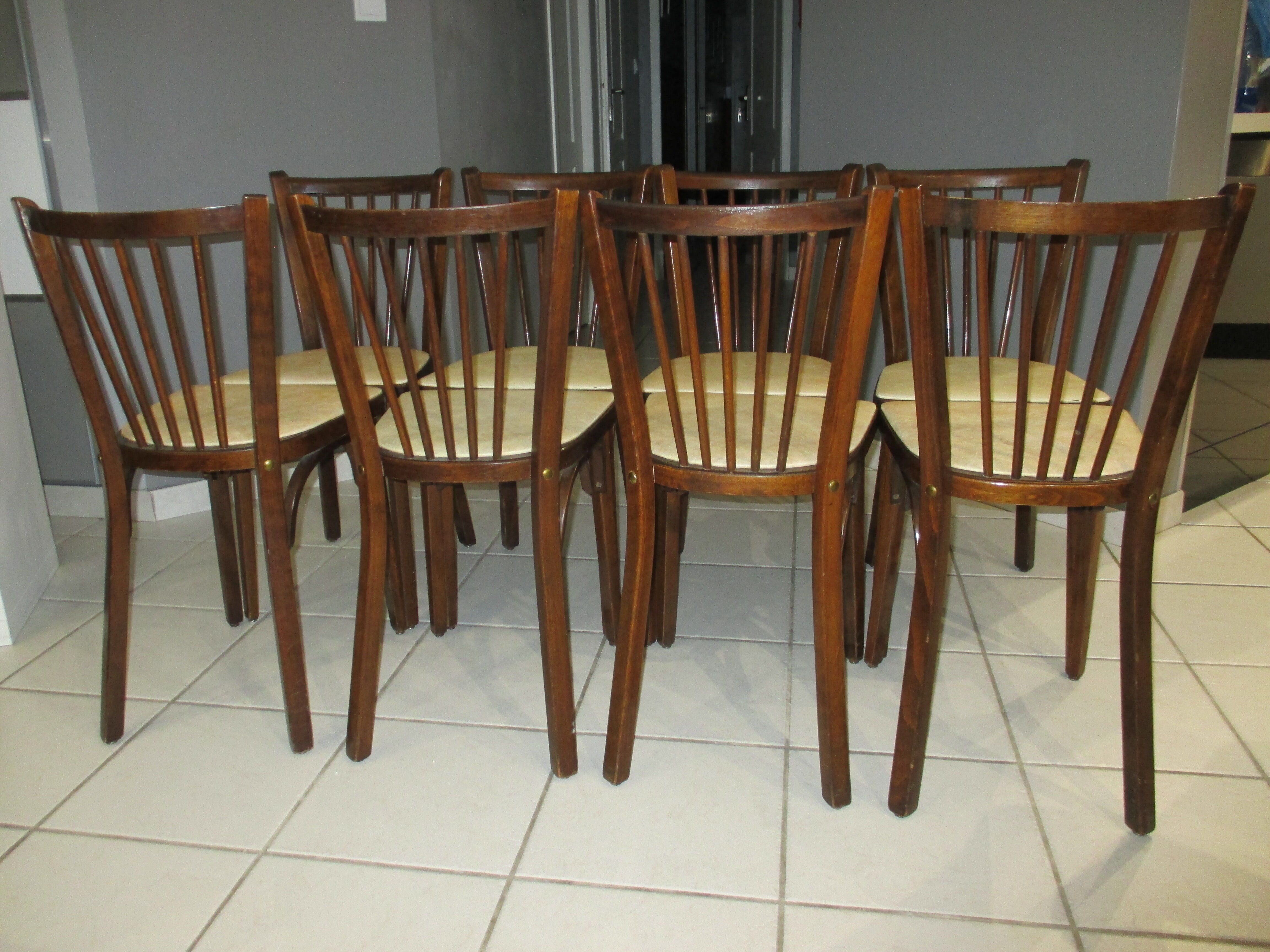 Chaises de bistrot Baumann 1968