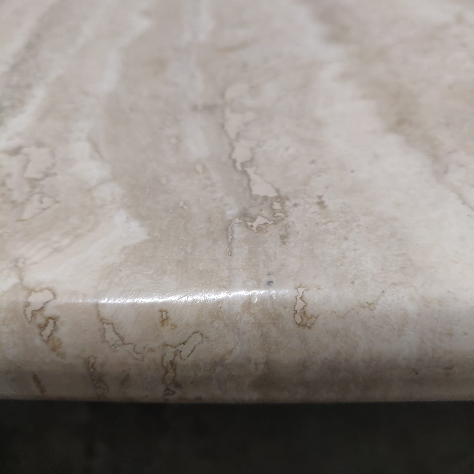 Travertine coffee table Roche Bobois