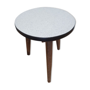 table basse tripode bois et formica
