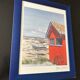 lithograph "Fisherman's hut" signed Henri Deuil