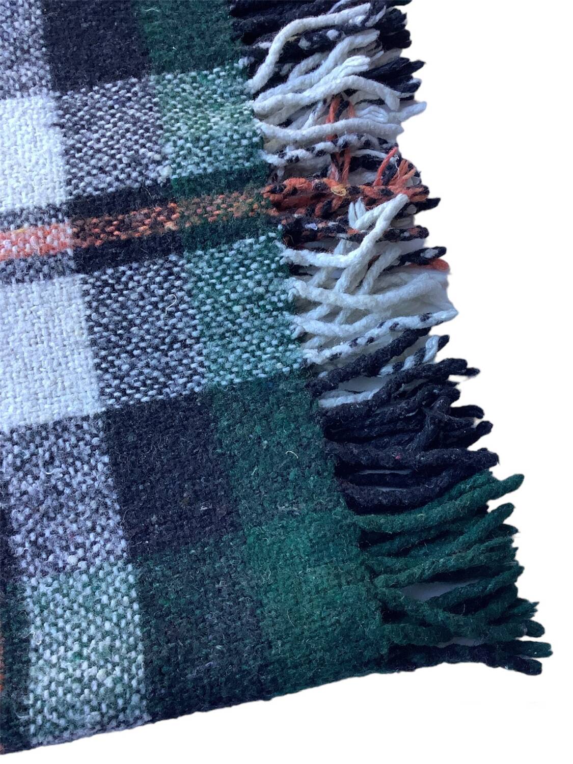 Vintage tartan throw