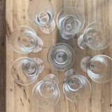 Set de 9 verres à pied vintage