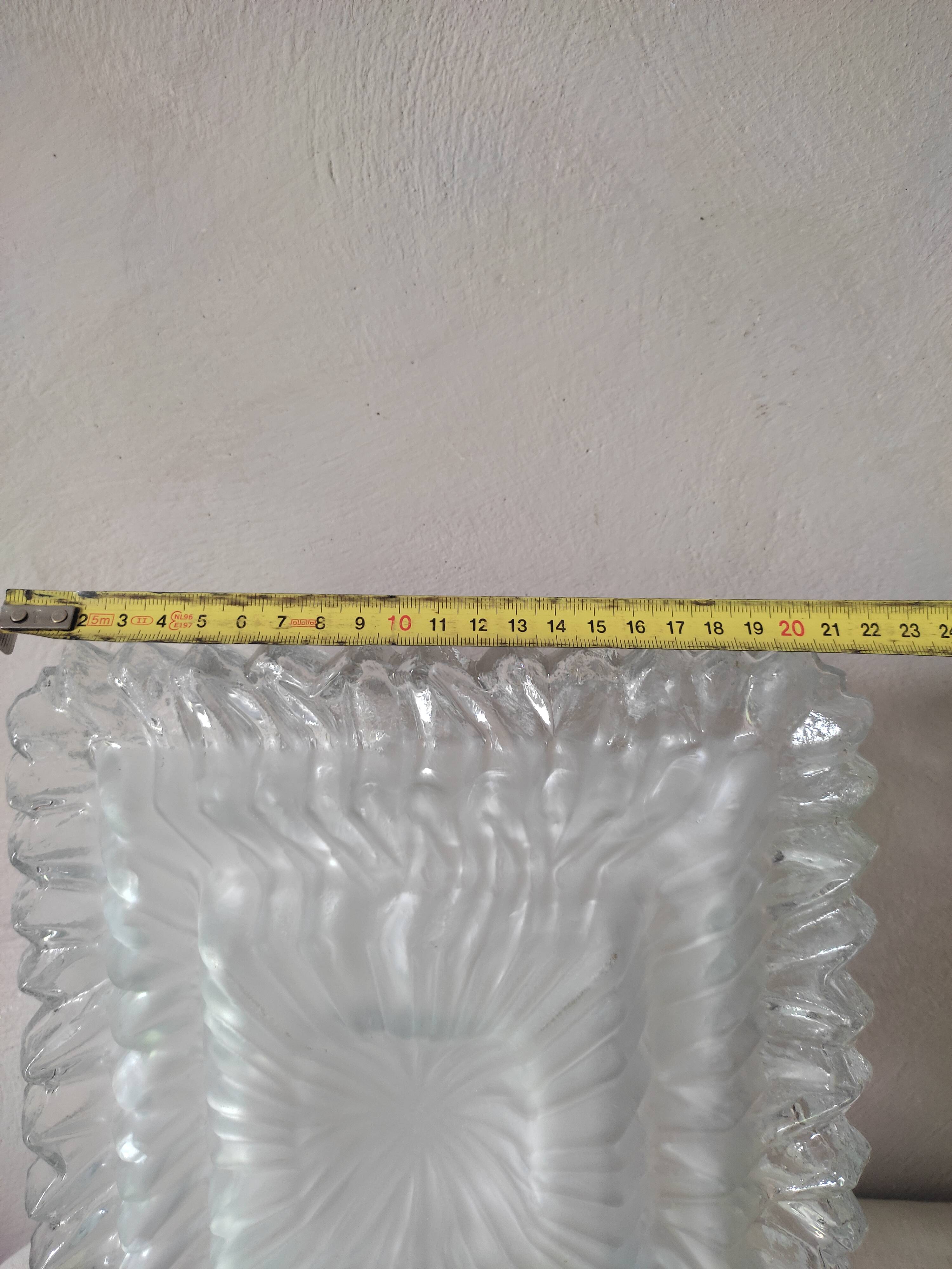 Glass square ceiling light
