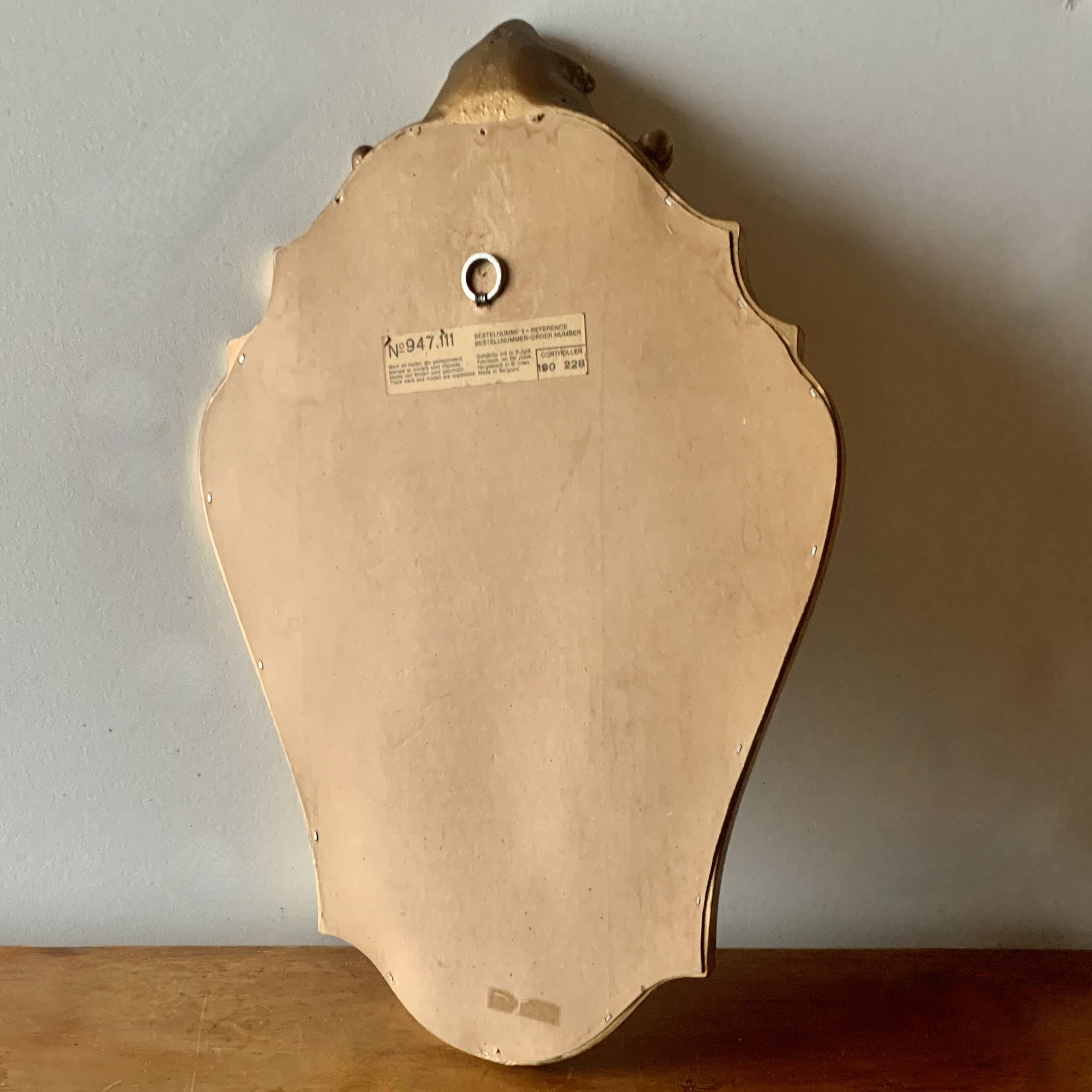 Vintage wall mirror in golden resin - rococo style