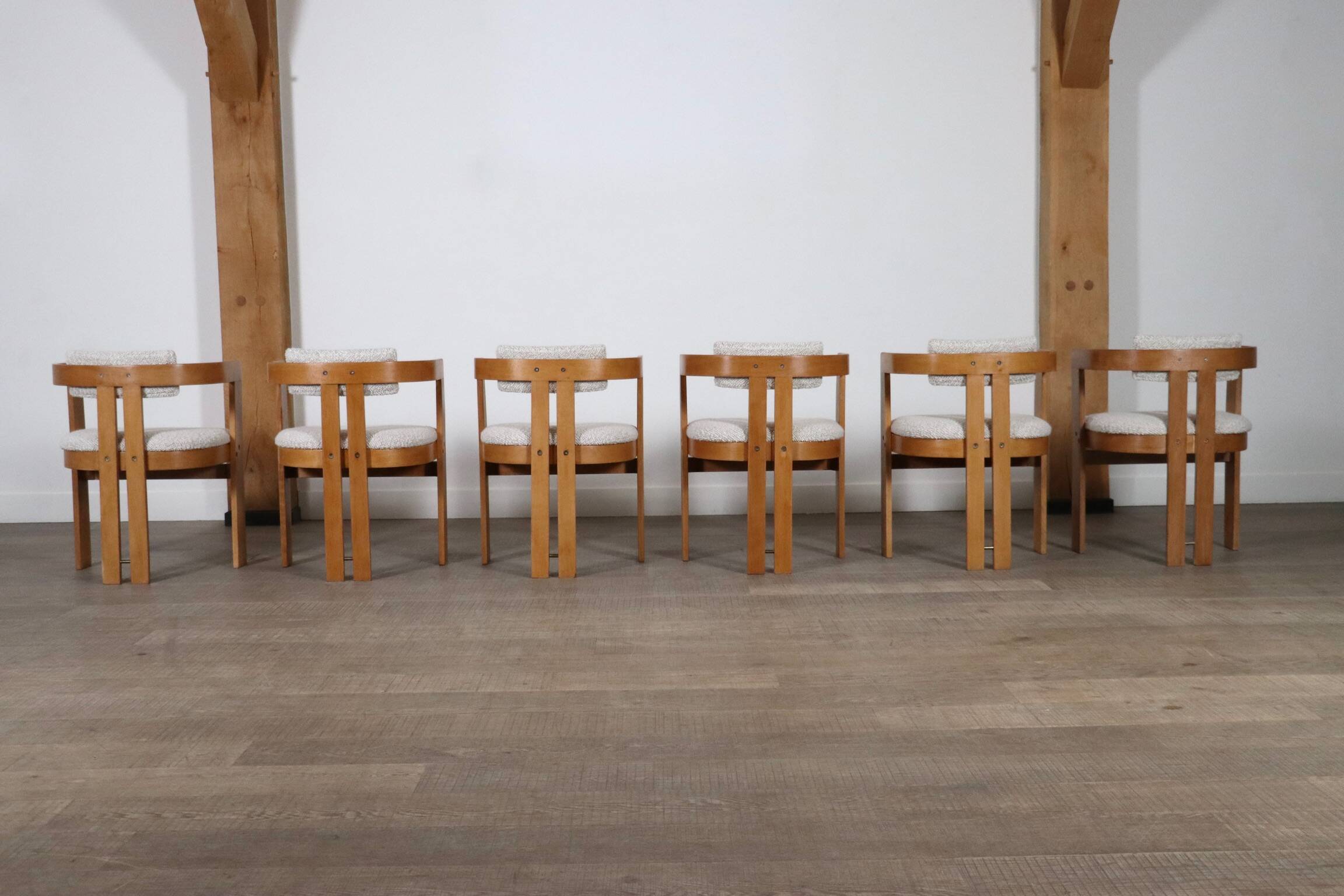 Pigreco Dining Chairs By Afra & Tobia Scarpa With Bentwood Frames, Set Of S