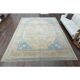 1960s Vintage Persian Handmade Wool Cotton Brown Area Rug 292x389