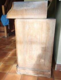 Wood and marble dressing table