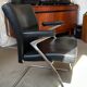 Walter Knoll Dining Chair - armchair / Leather and chrome chair