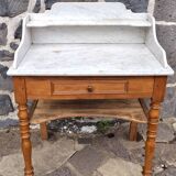 Wooden and marble toilet furniture