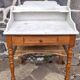 Wooden and marble toilet furniture