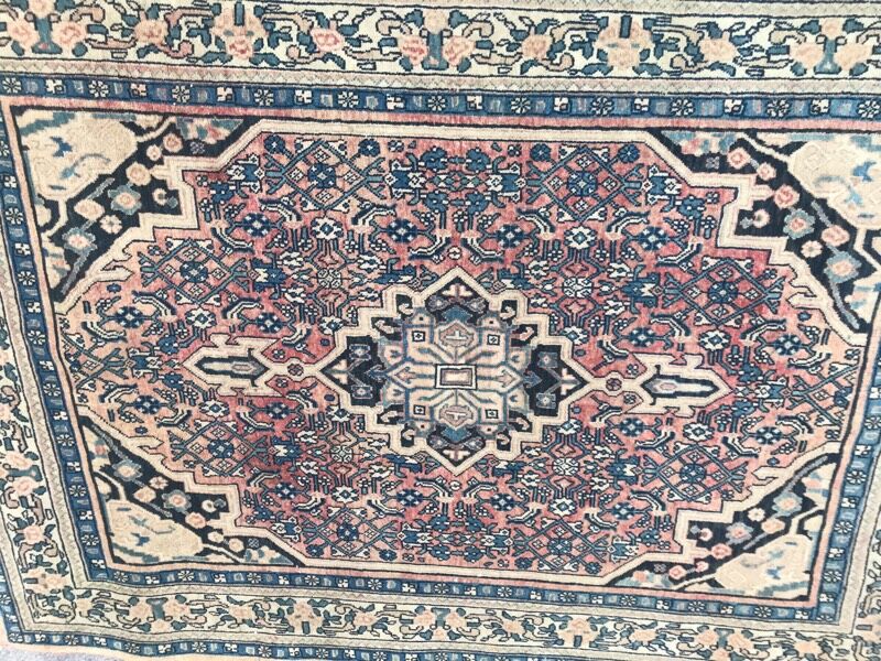 Handmade Tabriz ancient Persian rug - 108x160 cm