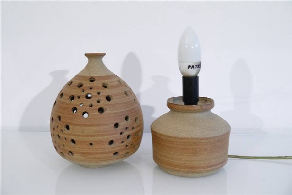 Danish ceramic lamp 1970