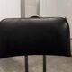 Pair of French Army telegraph operator's swivel chairs, new leather