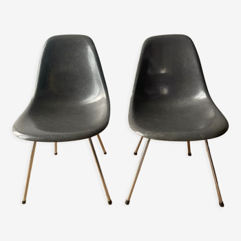 Paire de chaises DSW de Charles et Ray Eames, édition Herman Miller