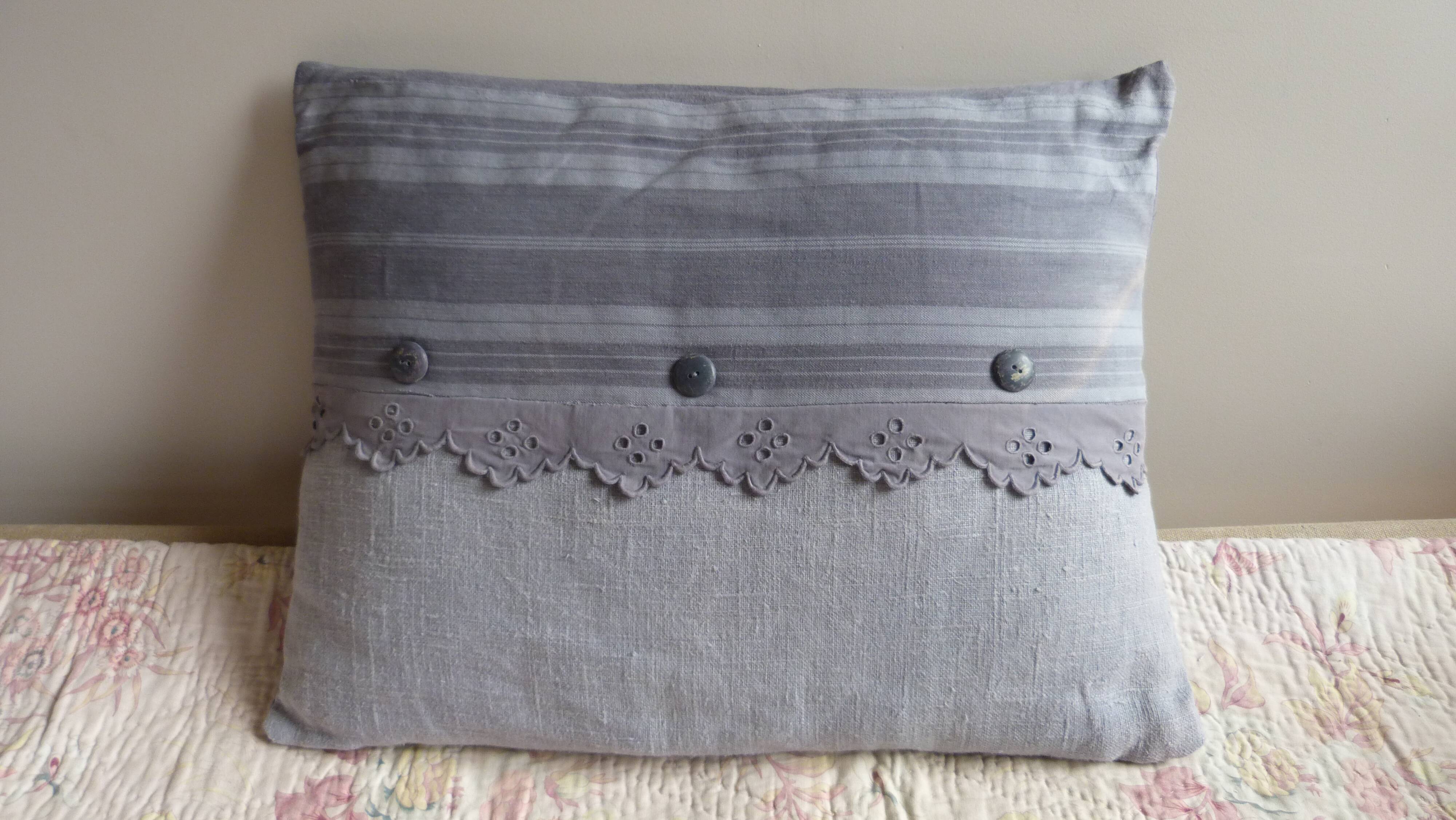 Linen and hemp cushion
