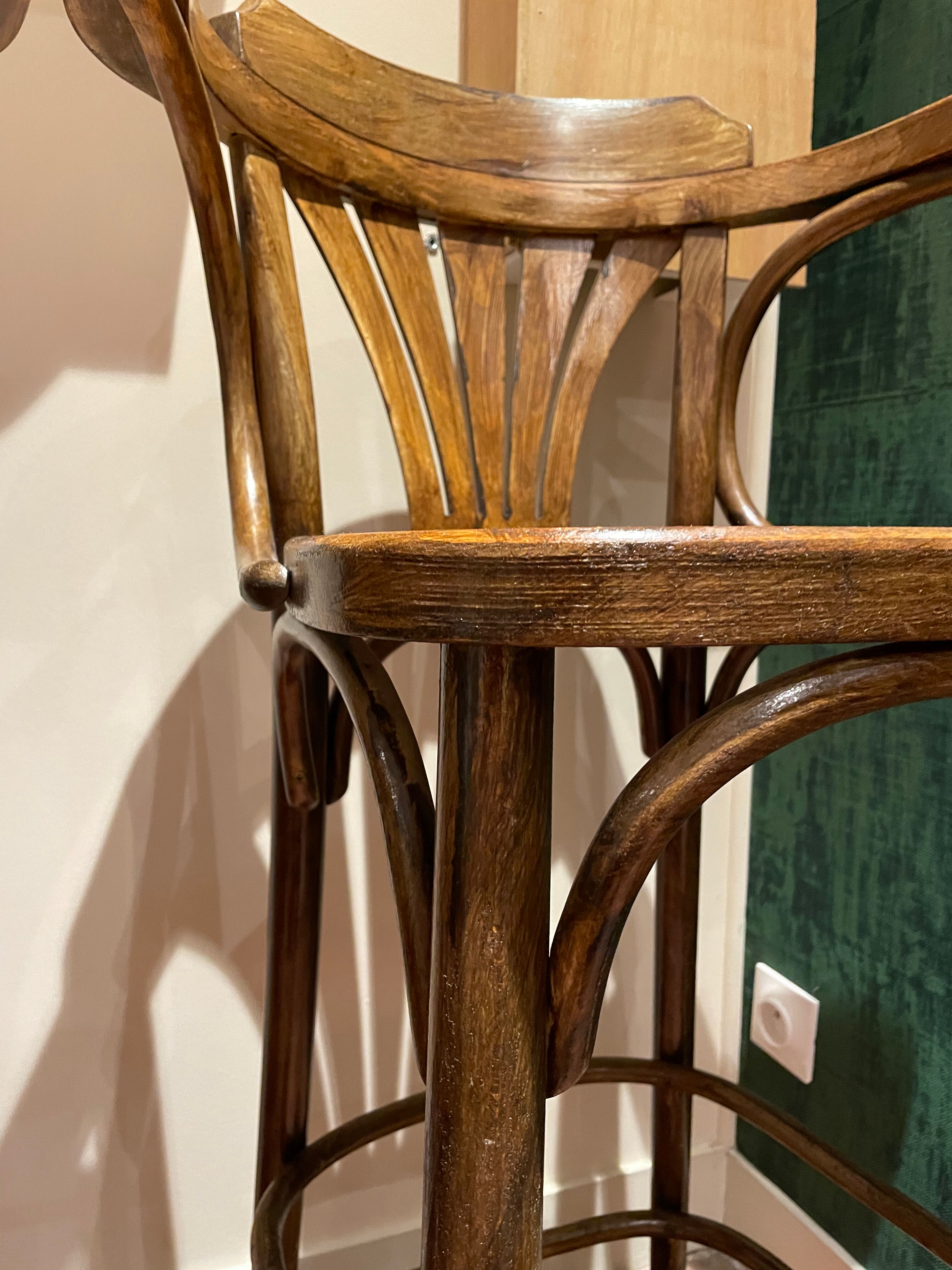 Pair of bistro bar chairs