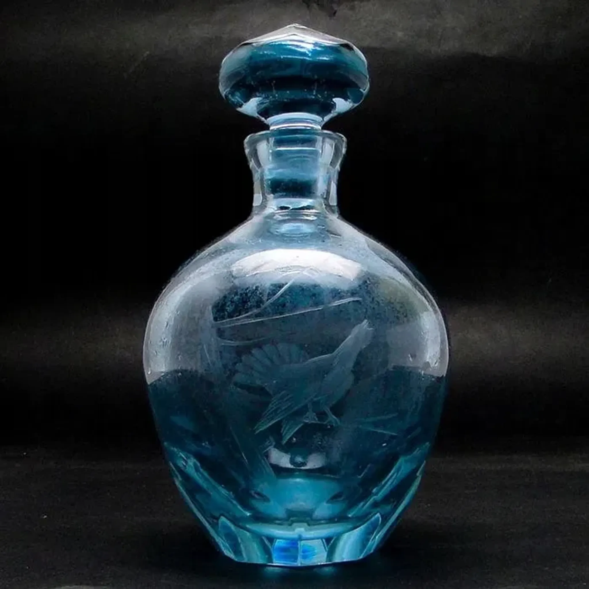 Carafe Alexandrite Moser avec Tétras