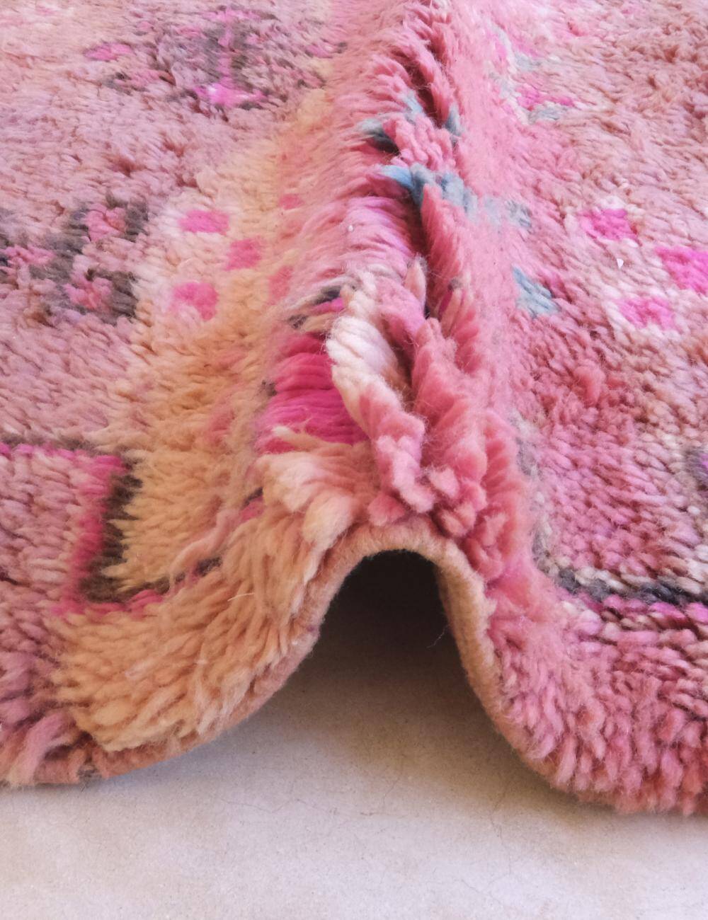 Boujad Vintage Pink Rug - 296 x 213 cm