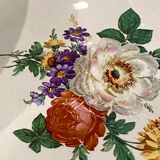 6 flat plates in half-porcelain Badonviller