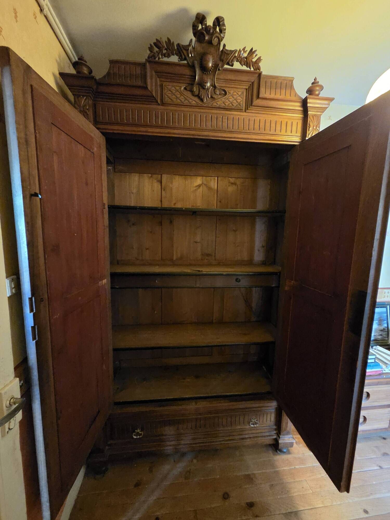 Large antique wardrobe in the style of Henri II / Neo-Renaissance – late 19th century
