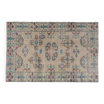 Flower Design Oushak Carpet