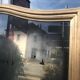 Golden mirror with sheet 151 x 103 cm