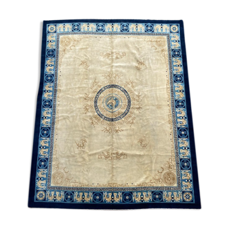 Tapis ancien chinois art déco 244x308 cm