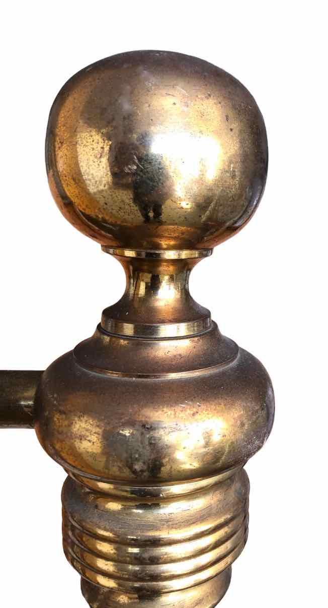 Early 20th century brass bed