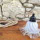 Lampe baladeuse globe vintage en verre tulipe