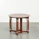 Table d'appoint/café ronde au design Art Déco