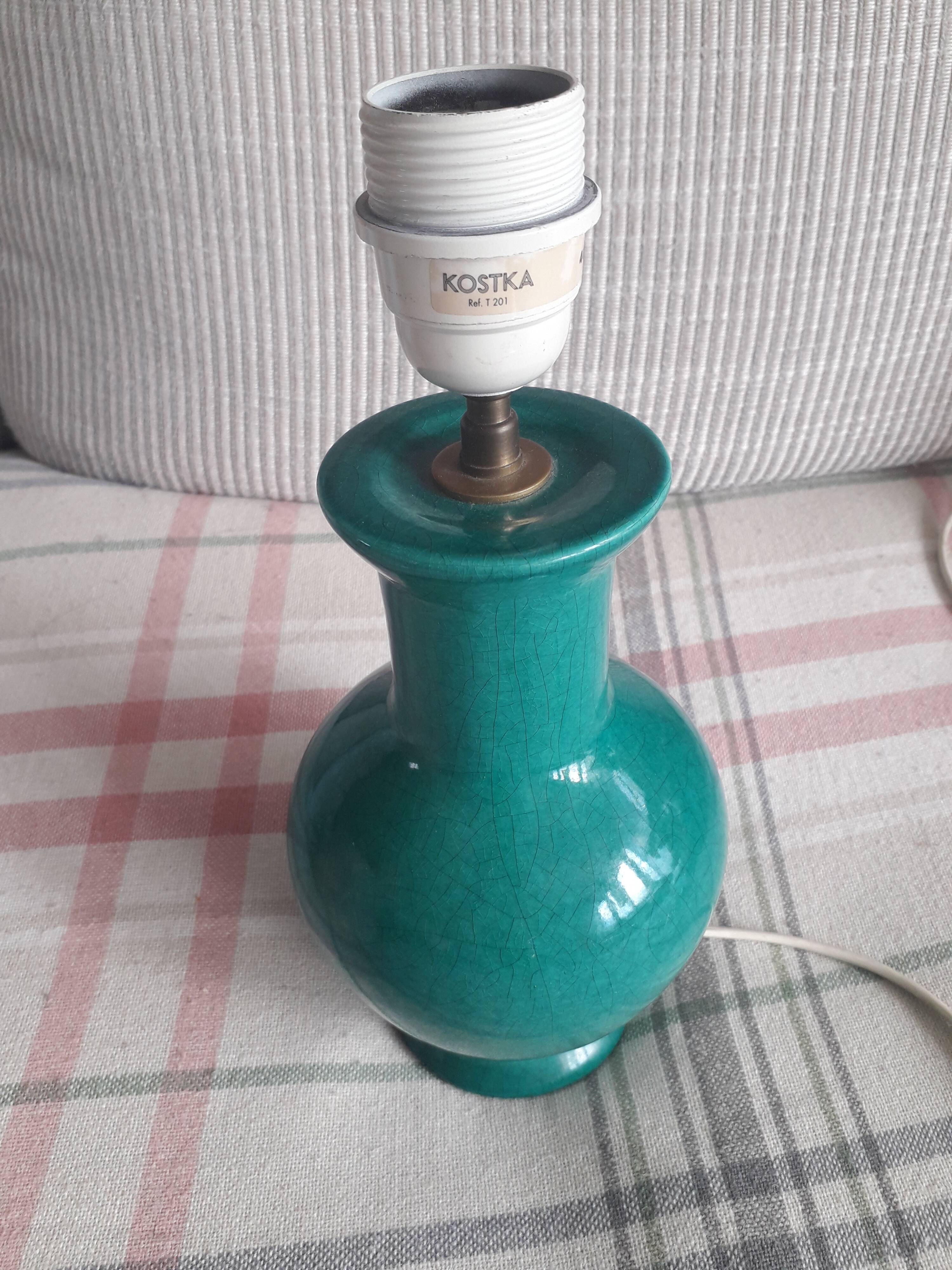 Ceramic lamp signed Koska