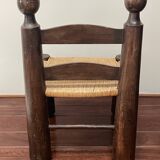 Brutalist low chair attributed to Charles Dudouyt, around 1940.