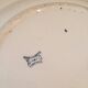 Large round ironstone platter with daisy decoration, KG Lunéville, 19th century
