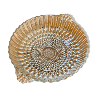 Vintage glass salad bowl