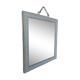 Miroir rectangulaire en bois gris patiné