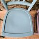 Set of four mismatched bistro chairs
