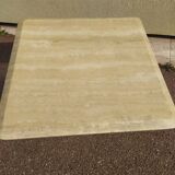 Square travertine coffee table