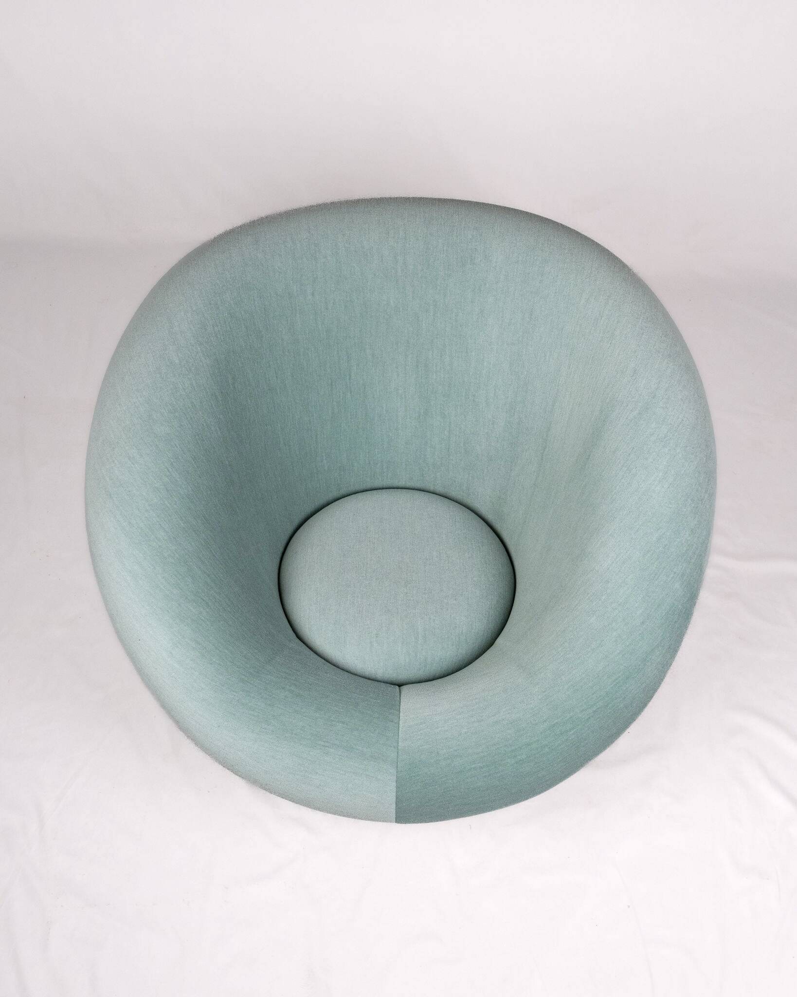 Krokus armchair in velvet by Lennart Bender for Ulferts AB, Sweden, 1970s